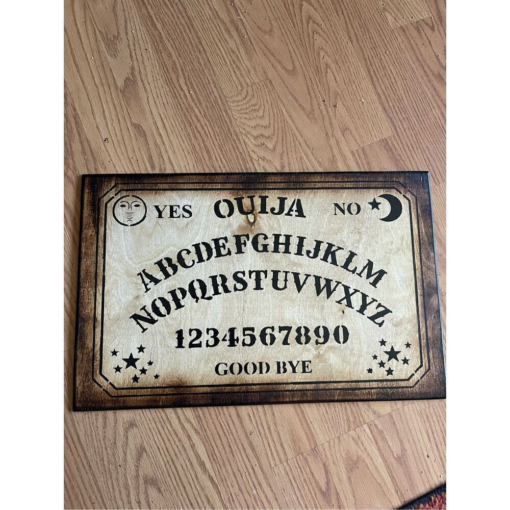 Hand crafted birch ouija board 12 by 18